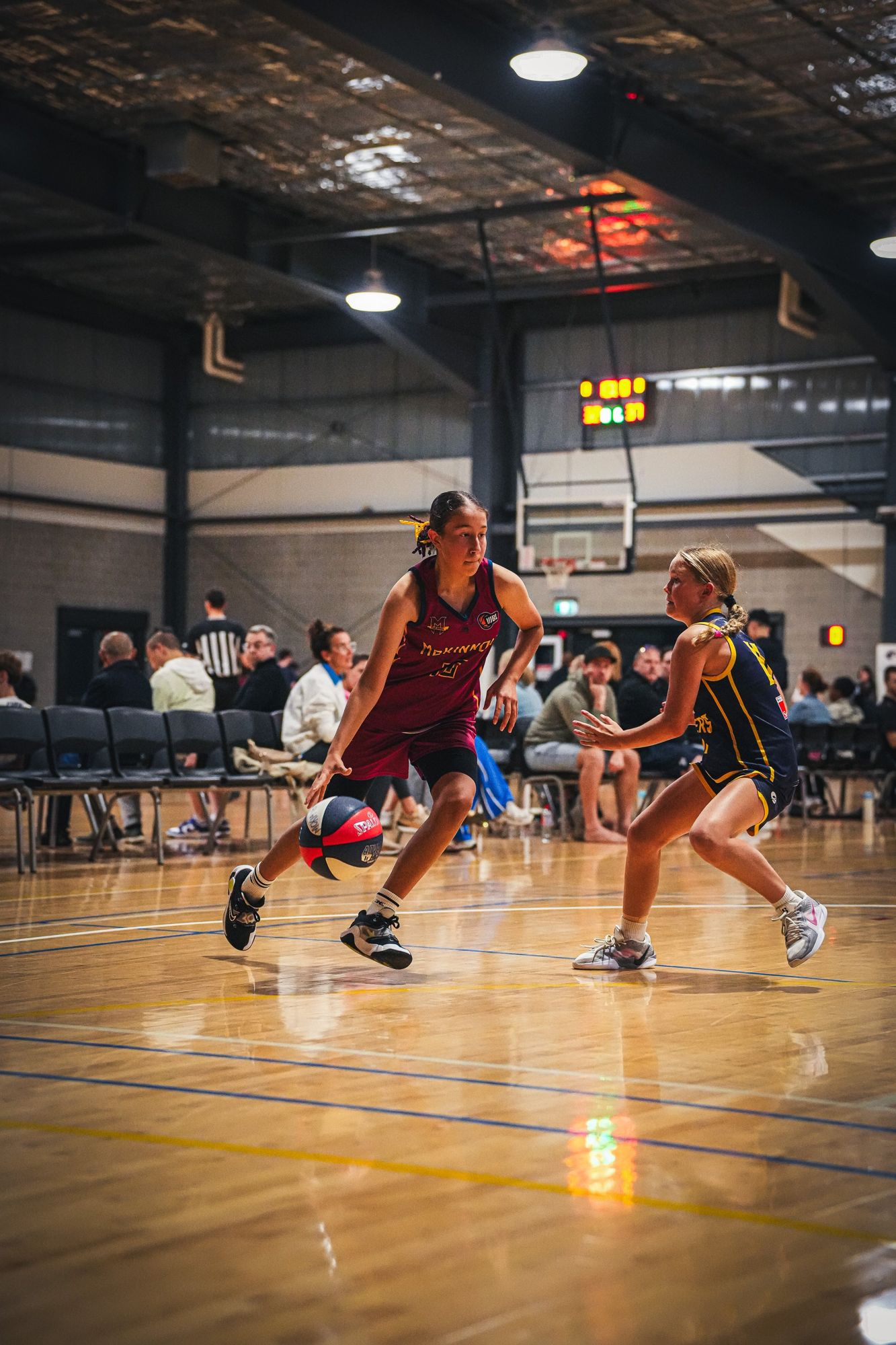 A McKinnon Cougars player on court